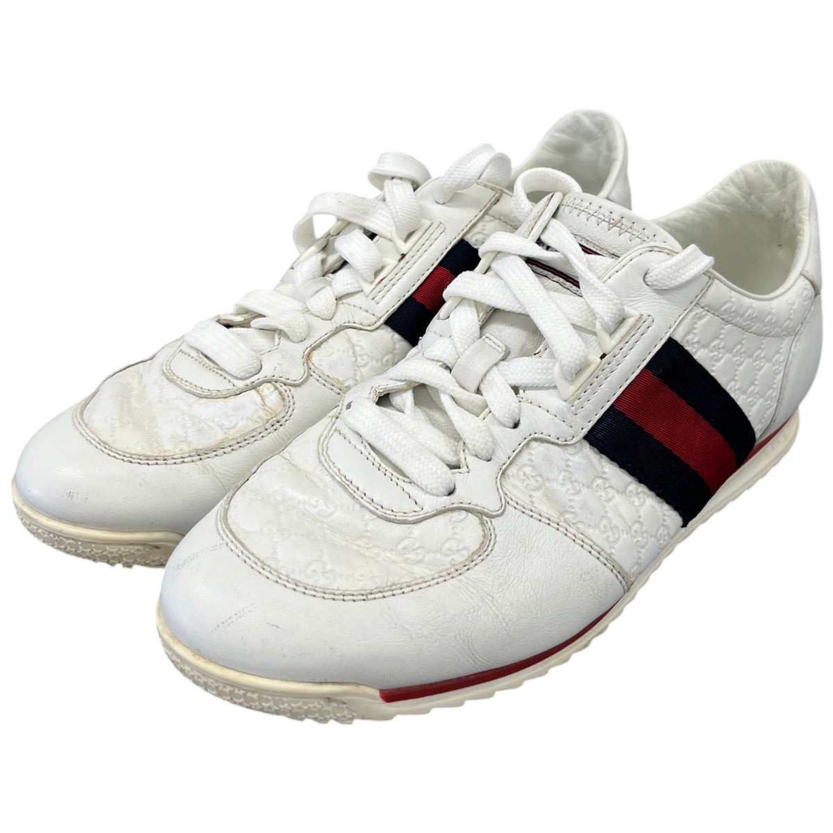 Women's Micro Guccissima Low Trainers White Size UK 5 / EU 38 - Photo 9