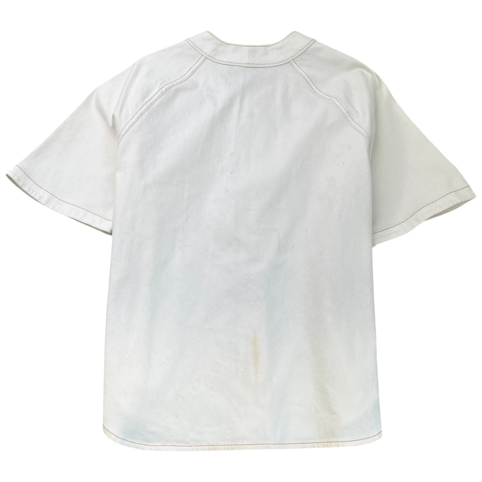Men's Button Up OverShirt White Size XL - Photo 2