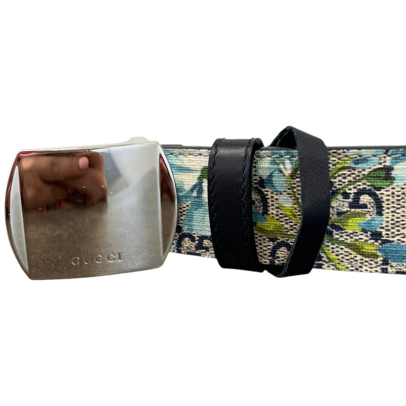 Women's GG Blooms Supreme Belt Navy Size W34