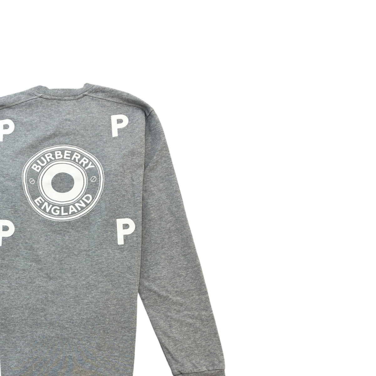 Men's X Pop Trading Company Logo Print Sweatshirt Grey Size XS - Photo 4