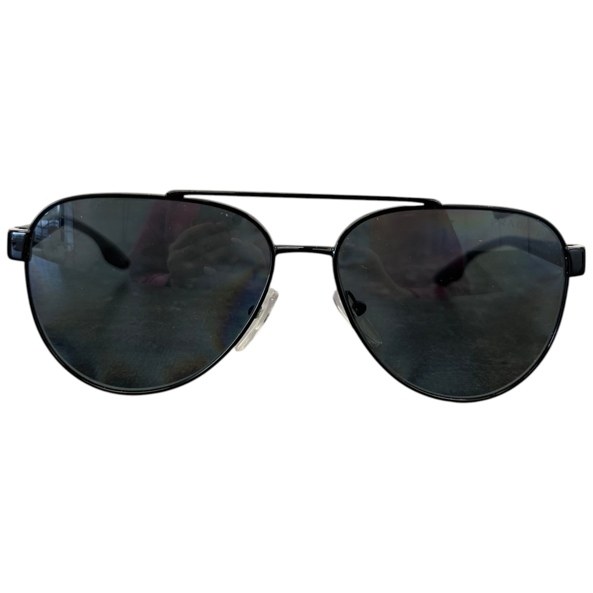 Men's Linea Rossa Polarised Aviator Sunglasses Black - Photo 1