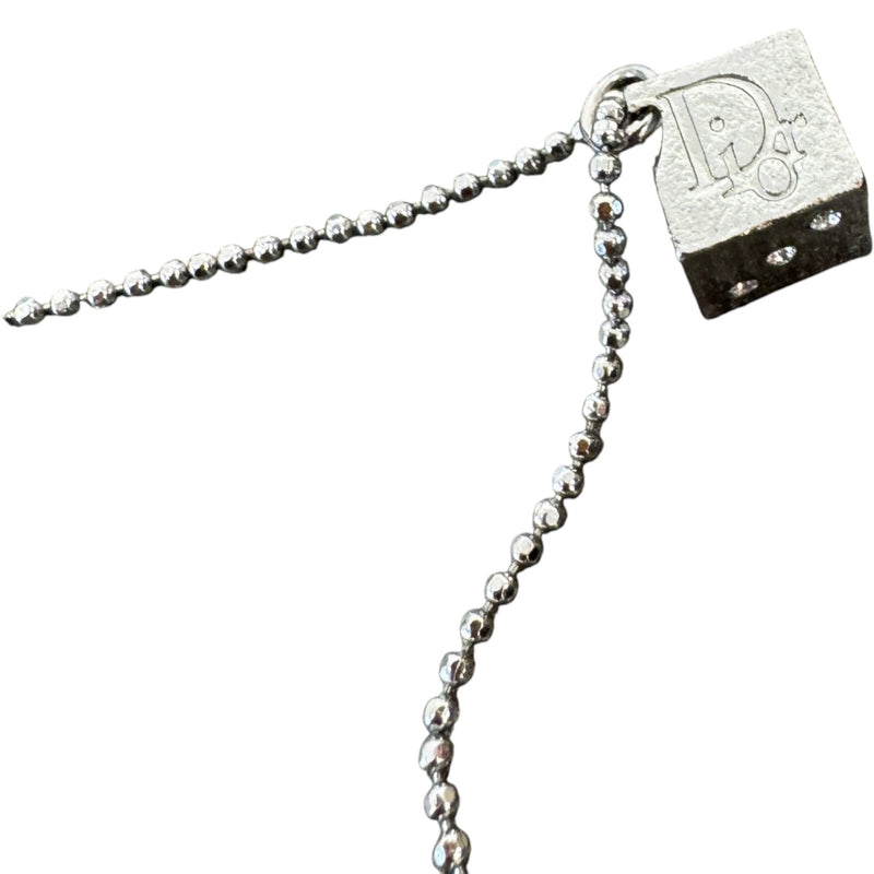 Women's Cube Pendant Bracelet Silver