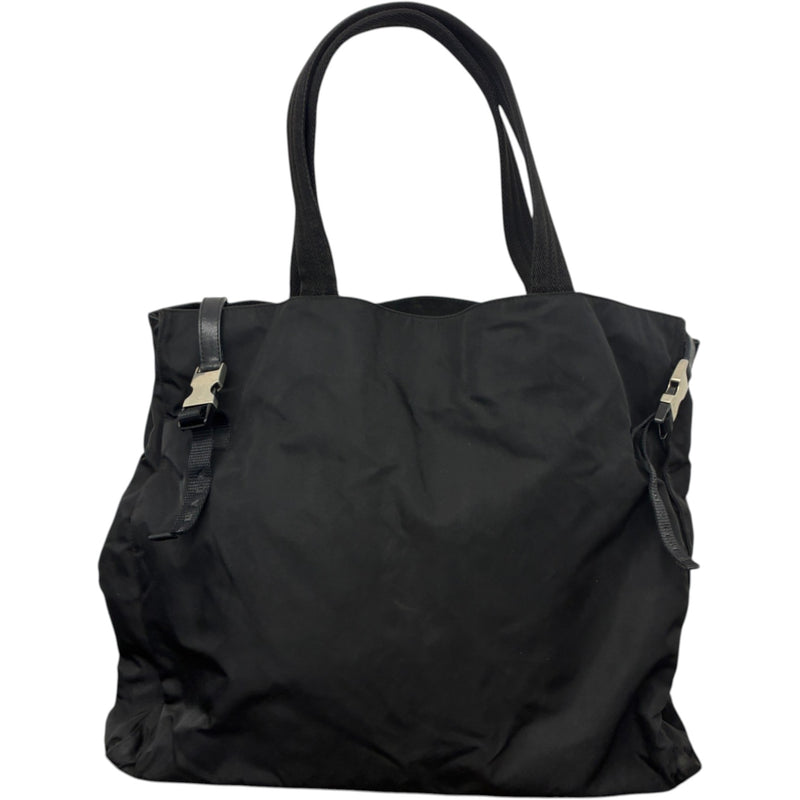 Women's Nylon Tote Handbag Black