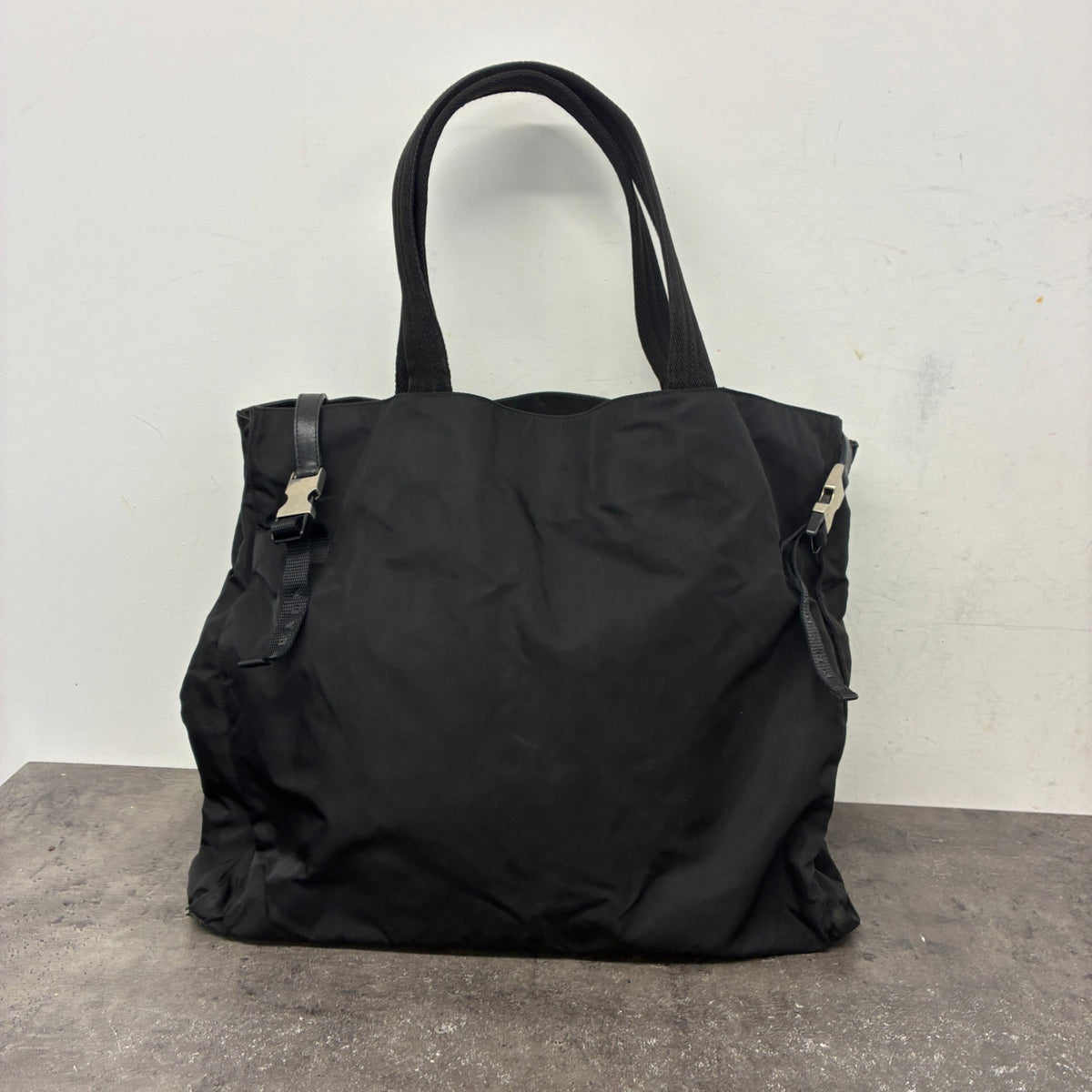 Women's Nylon Tote Handbag Black - Photo 12