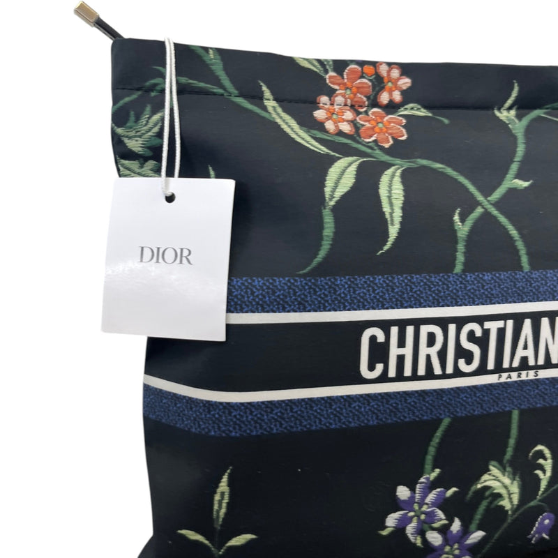 Women's Diortravel Floral Print Pouch Navy