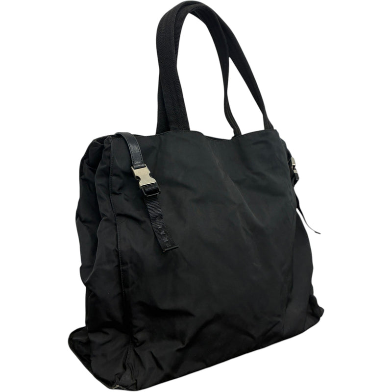 Women's Nylon Tote Handbag Black