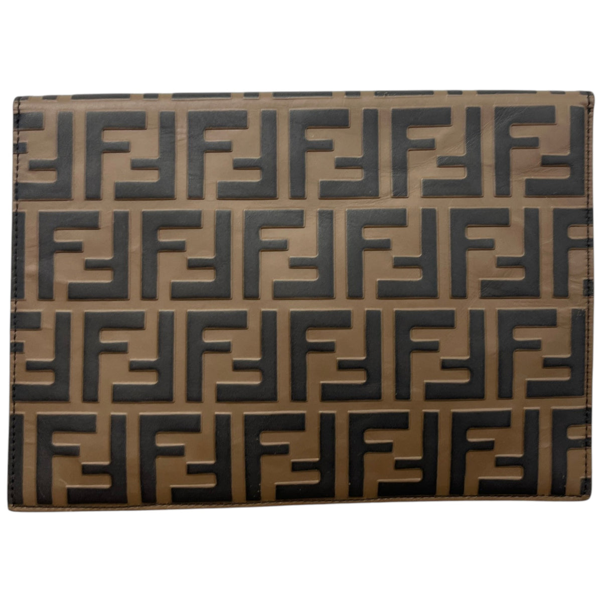 Women's FF Diamonds Clutch Brown - Photo 2
