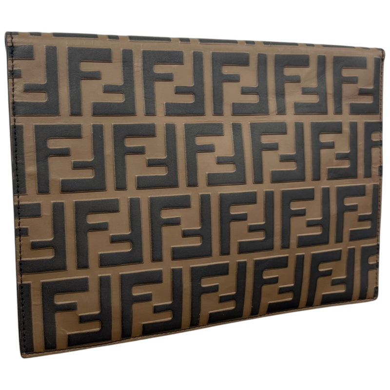 Women's FF Diamonds Clutch Brown