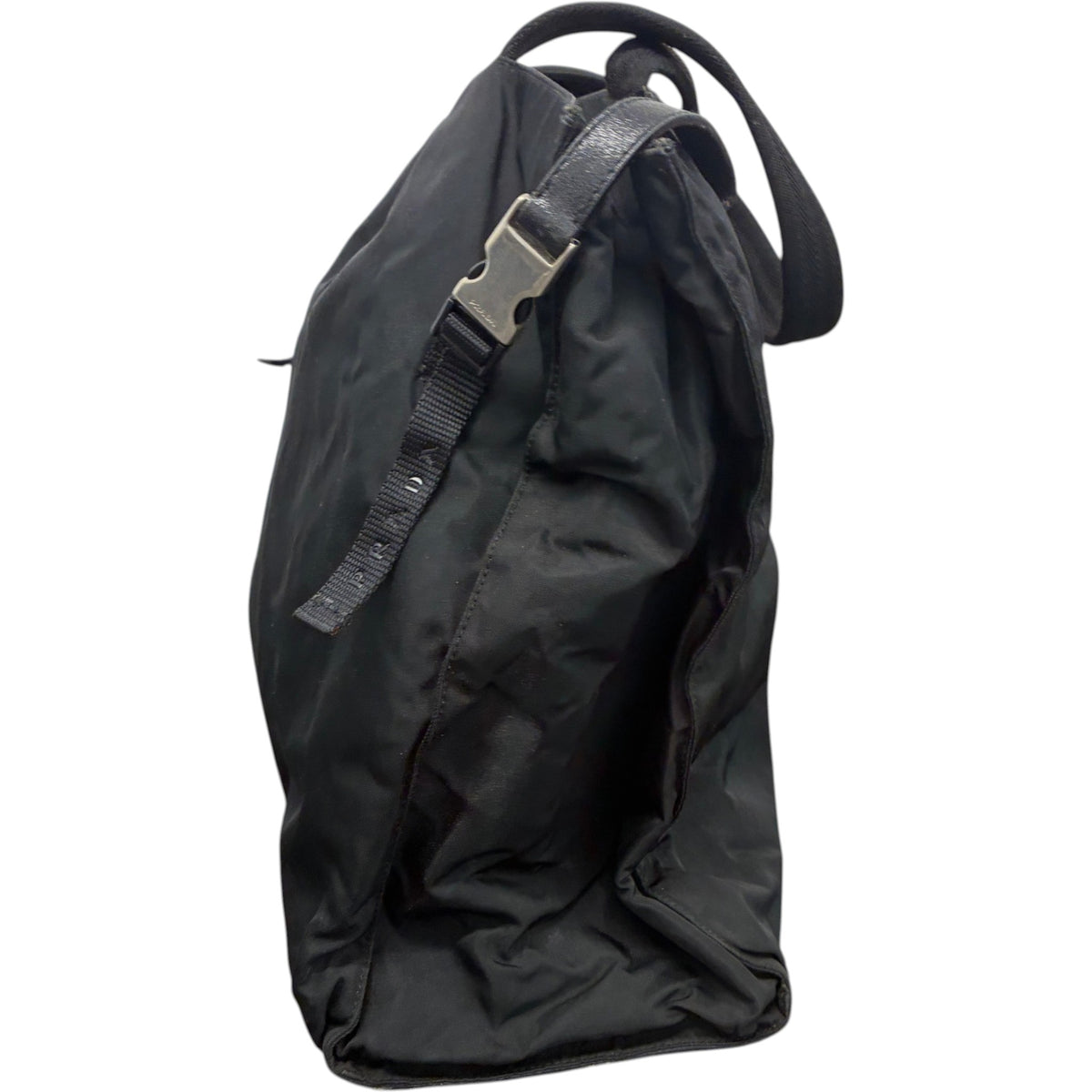 Women's Nylon Tote Handbag Black - Photo 9
