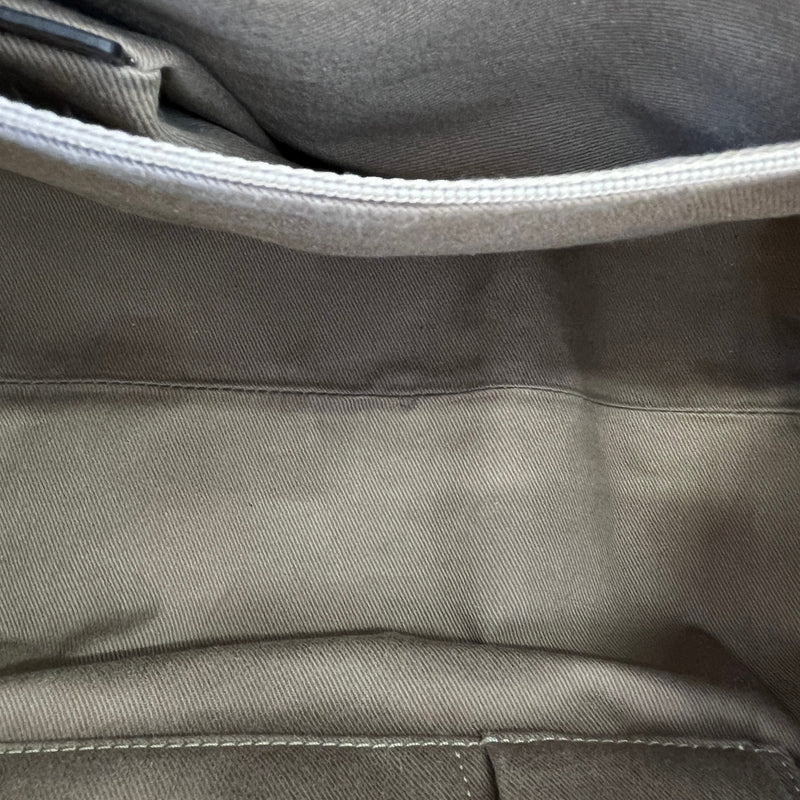 Women's Crocodile-Trimmed Macadam Handle Bag Beige