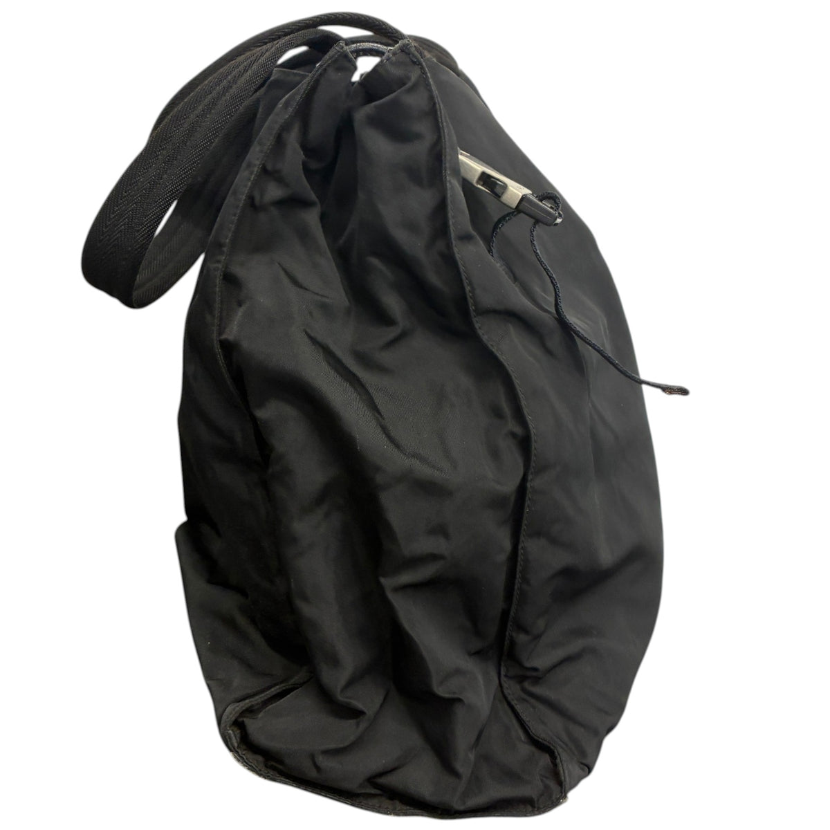 Women's Nylon Tote Handbag Black - Photo 10