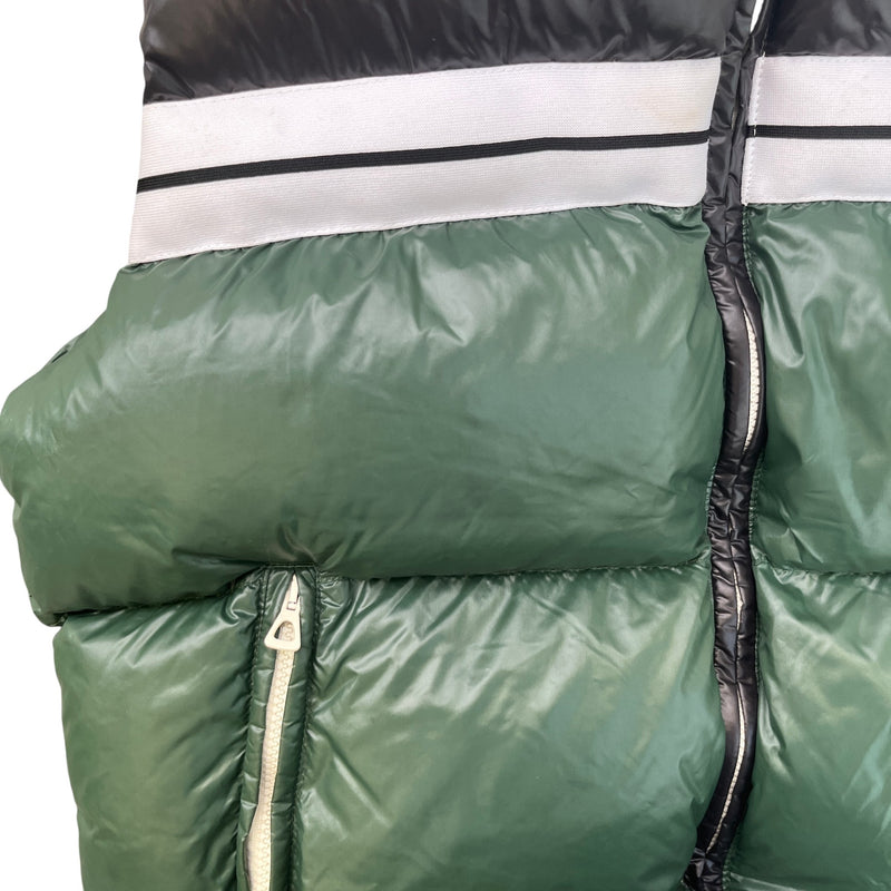 Men's Classic Track Puffed Vest Gilet Green Size M