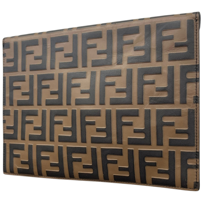 Women's FF Diamonds Clutch Brown