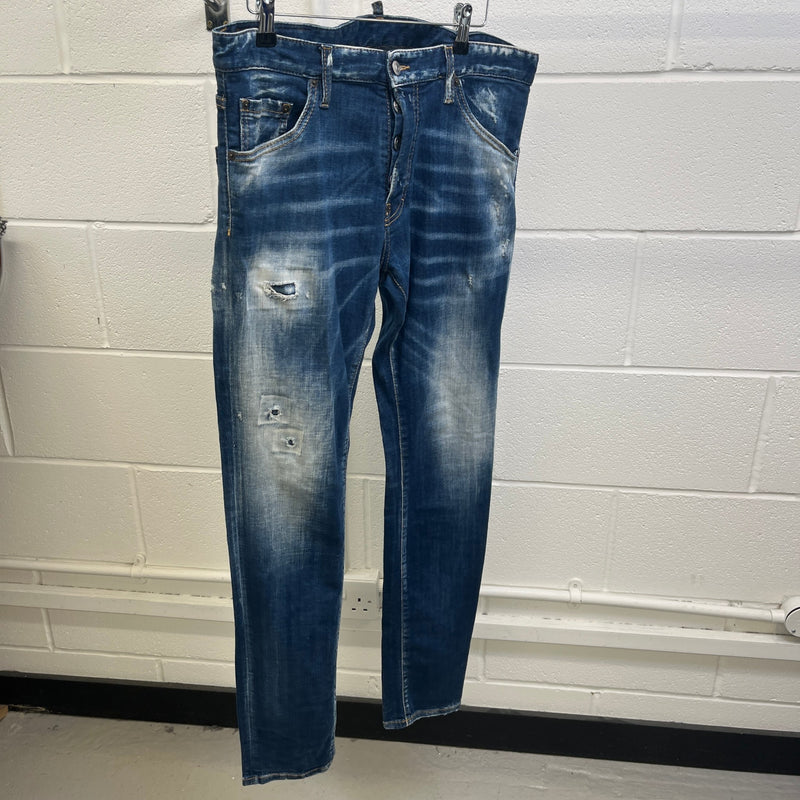 Men's Cool Guy Slim Jeans Blue Size M / W32