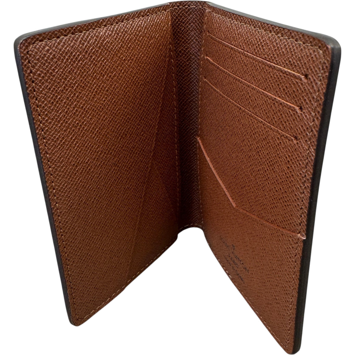 Men's Monogram Pocket Organizer Card Holder Brown - Photo 6