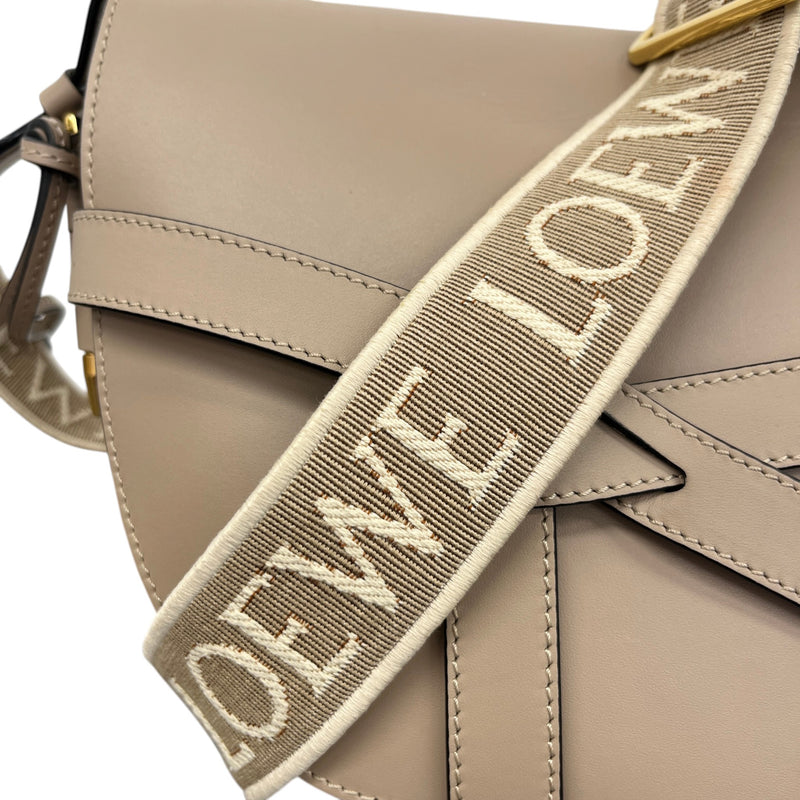 Women's Small Gate Crossbody Bag Beige
