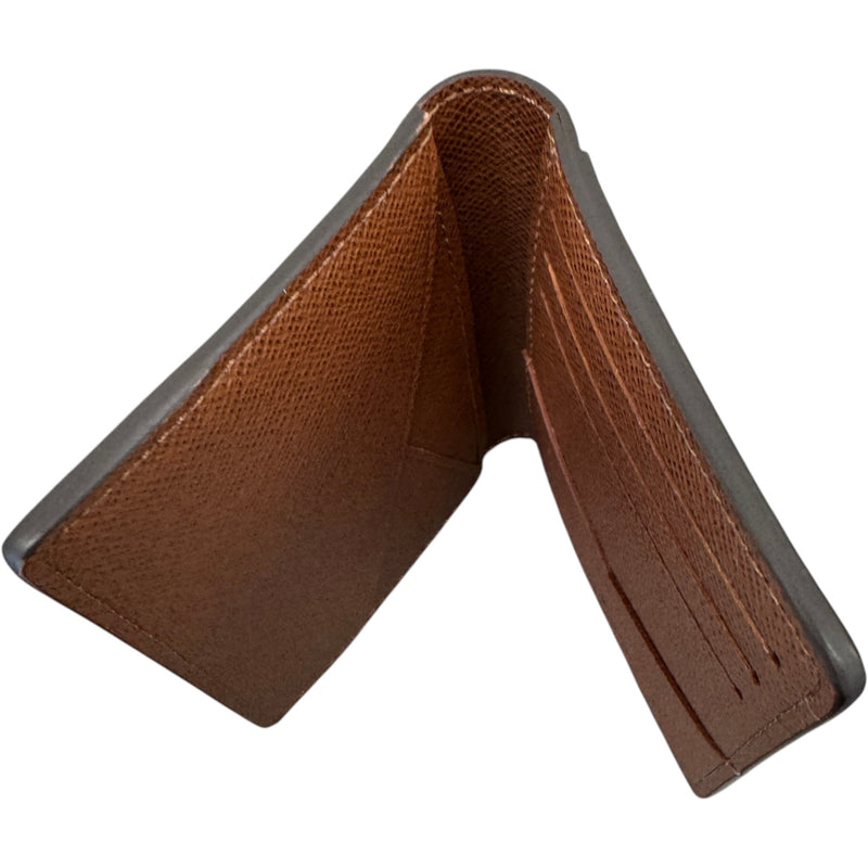 Men's Monogram Pocket Organizer Card Holder Brown