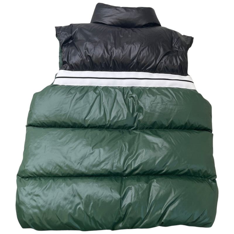 Men's Classic Track Puffed Vest Gilet Green Size M