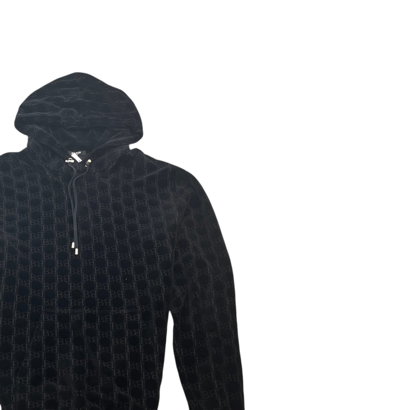 Men's Bb Logo Hoodie Black Size M - Photo 3