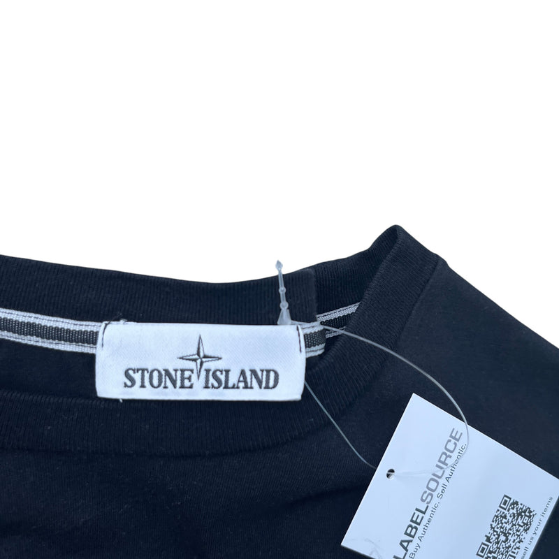 Men's Logo Print T-Shirt Black Size XXL