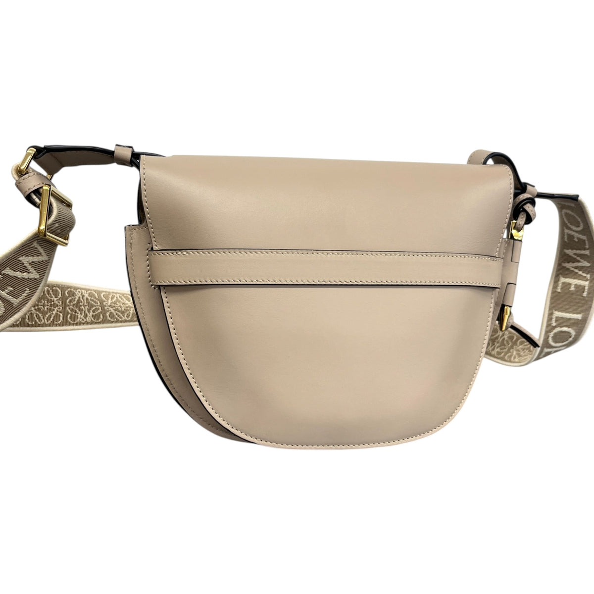 Women's Small Gate Crossbody Bag Beige - Photo 3