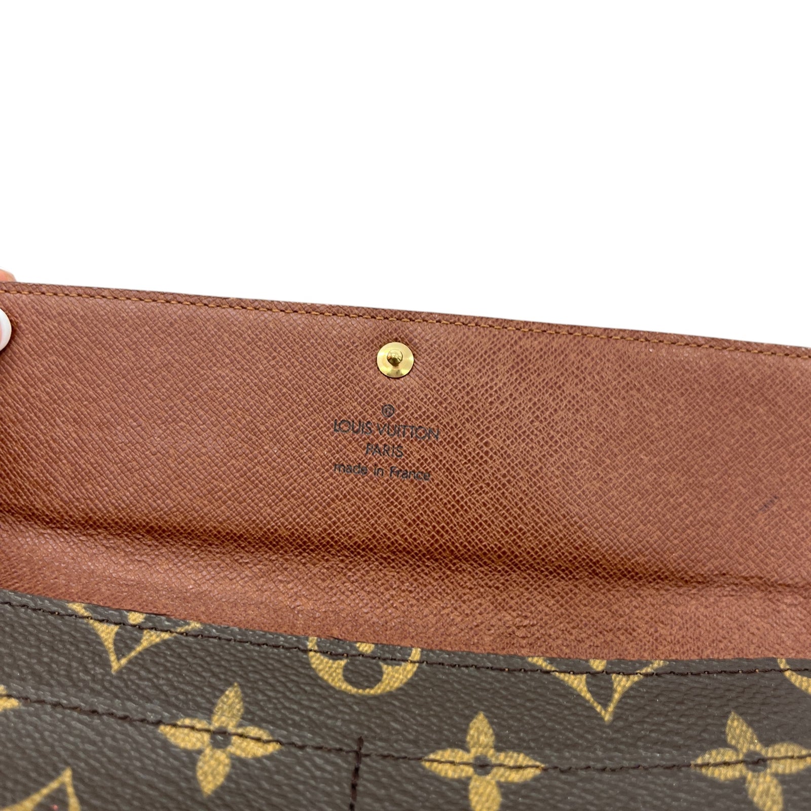 Women's Monogram Sarah Wallet Brown - Photo 9