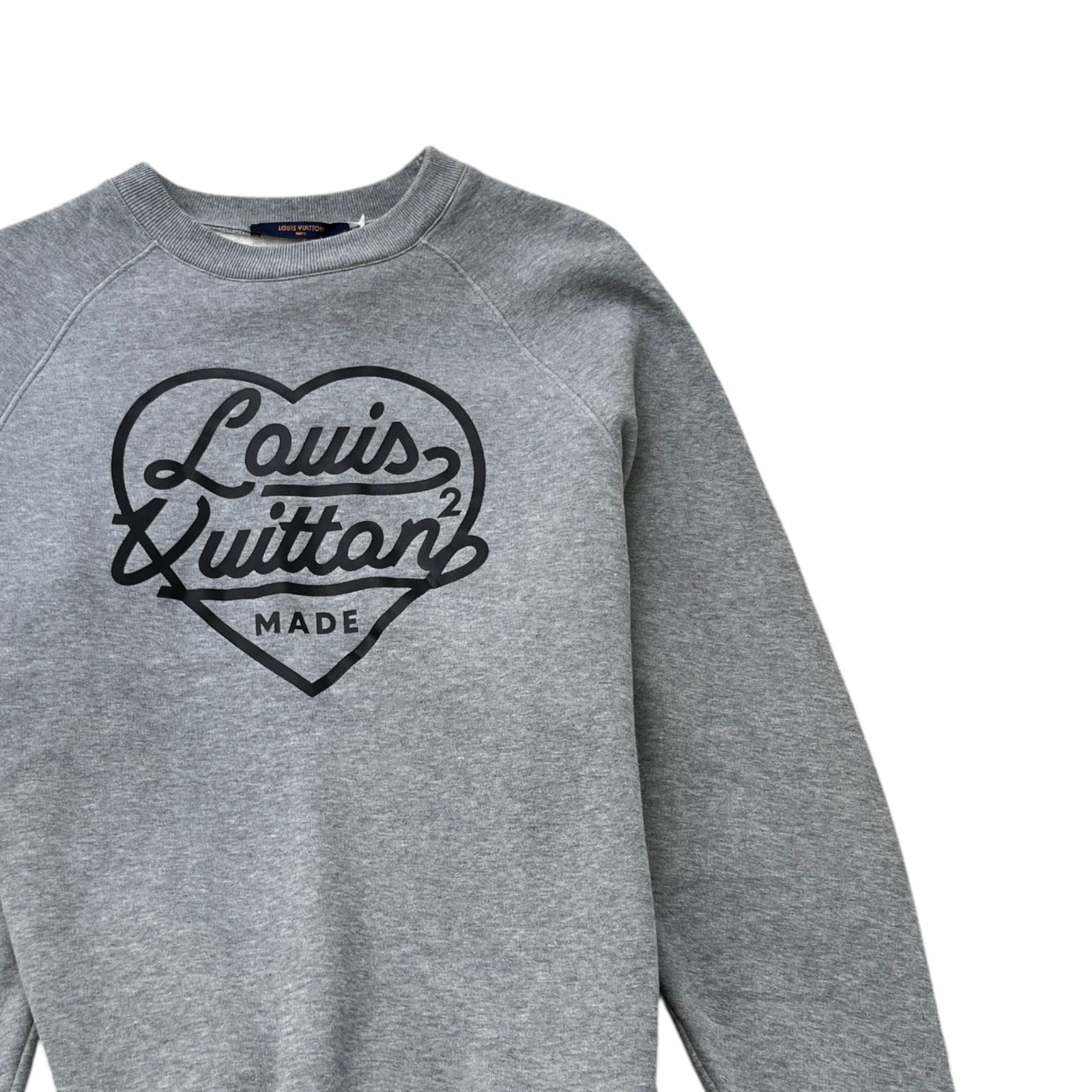 Men's Logo Print Sweatshirt Grey Size M - Photo 3