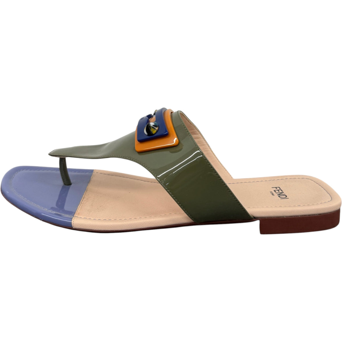 Women's Buckle Sandals Khaki Size UK 6 / EU 39 - Photo 4