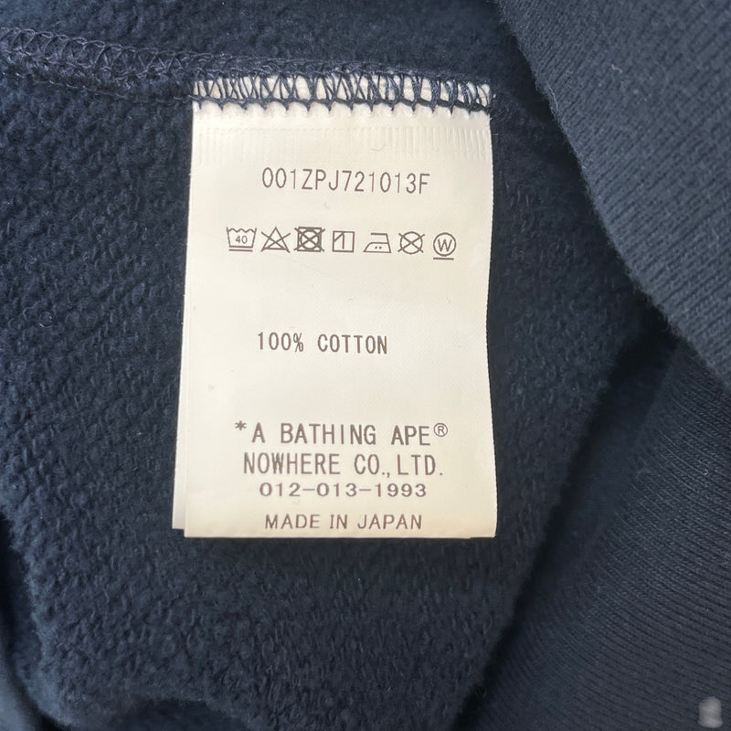 Men's Shark Full Zip Hoodie Navy Size L