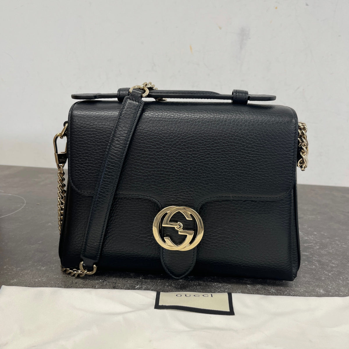 Women's Interlocking G Handbag Black - Photo 13