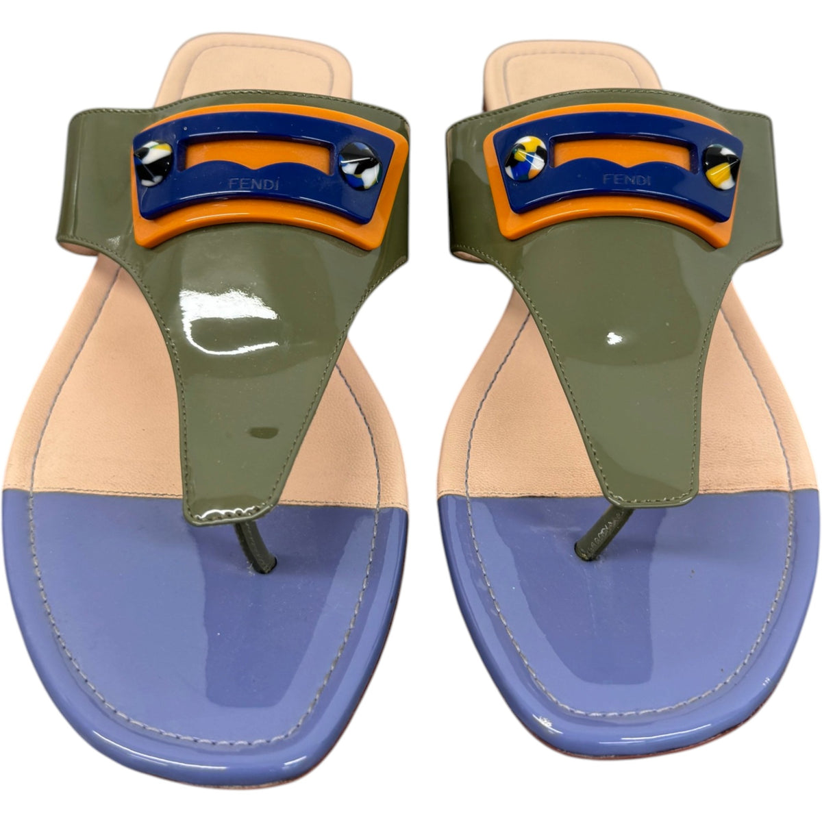 Women's Buckle Sandals Khaki Size UK 6 / EU 39 - Photo 6