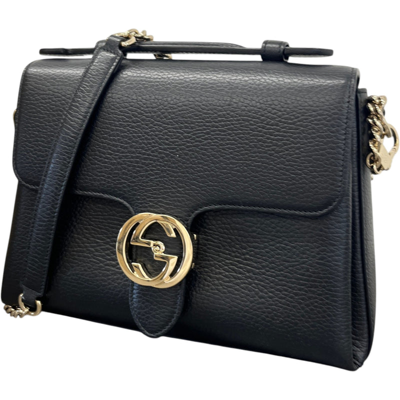 Women's Interlocking G Handbag Black