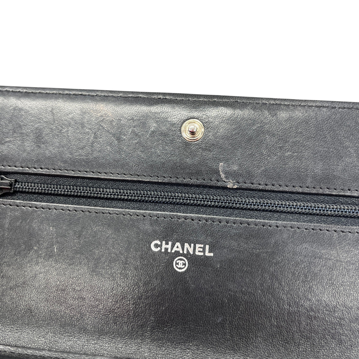 Women's CC Boy Wallet On Chain Crossbody Bag Black - Photo 10