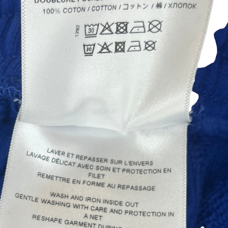 Men's Logo Print Shorts Blue Size XL / W36