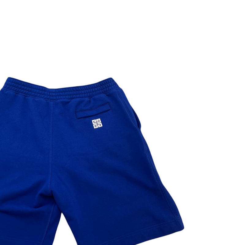 Men's Logo Print Shorts Blue Size XL / W36