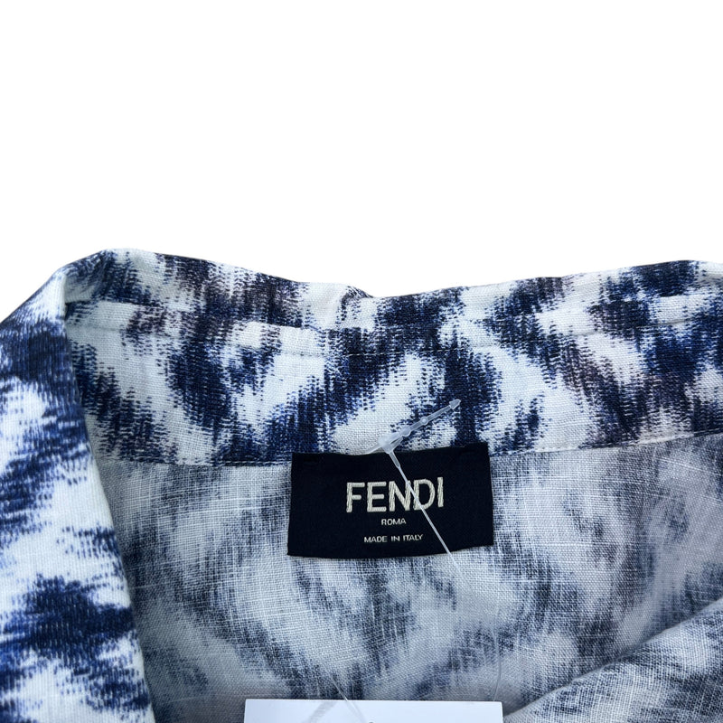 Men's FF Monogram Shirt Blue Size M