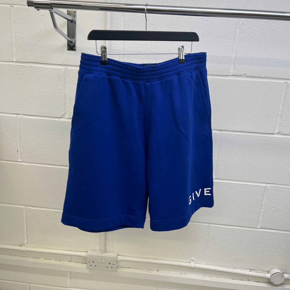 Men's Logo Print Shorts Blue Size XL / W36 - Photo 9