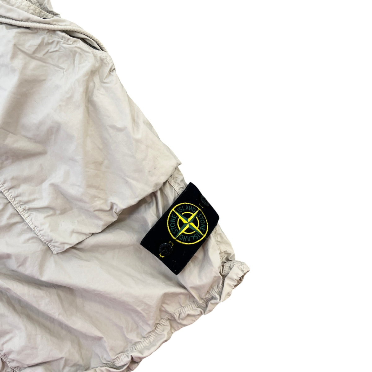 Men's Applique Logo Cargo Shorts Beige Size L / W34 - Photo 6