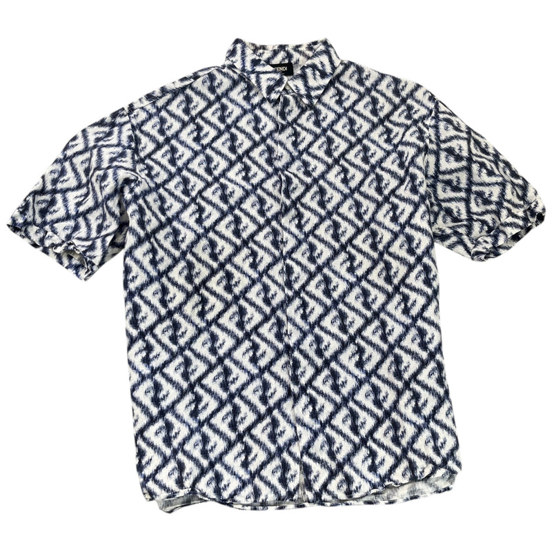 Men's FF Monogram Shirt Blue Size M