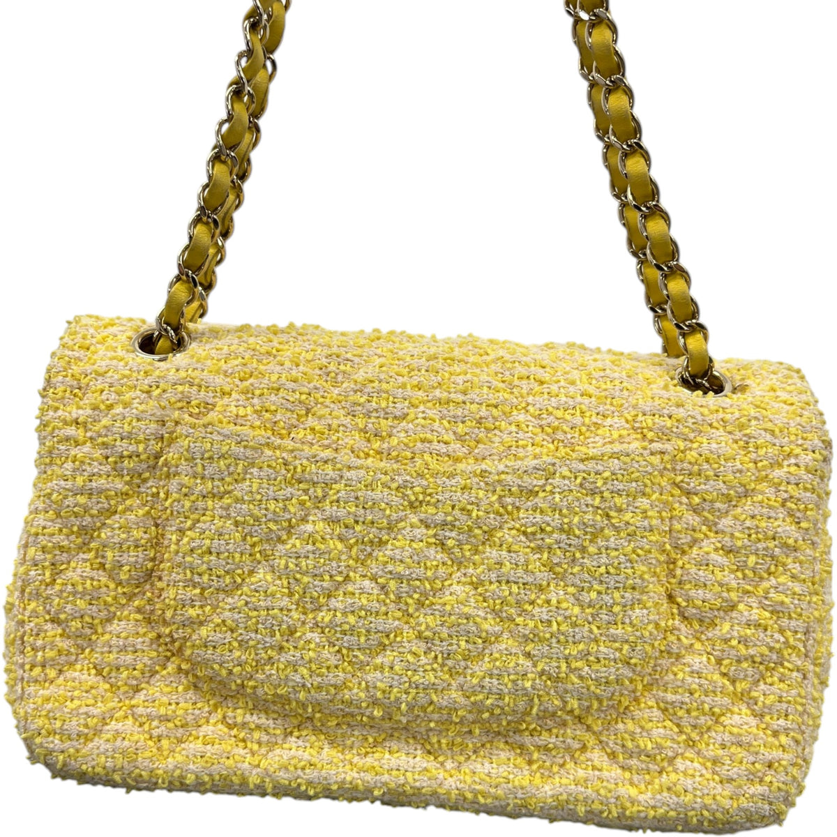Women's Double Classic Flap Handbag Yellow - Photo 3