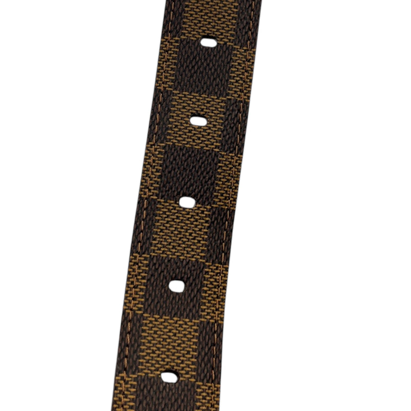 Women's Damier Ebene Belt Brown Size 95cm / UK 14