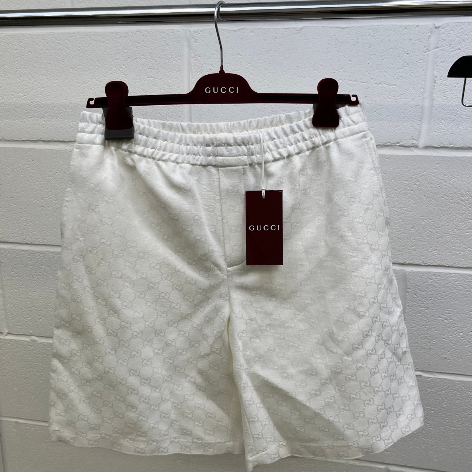 Men's Gg Supreme Shorts White Size IT 48 / UK 32 - Photo 11