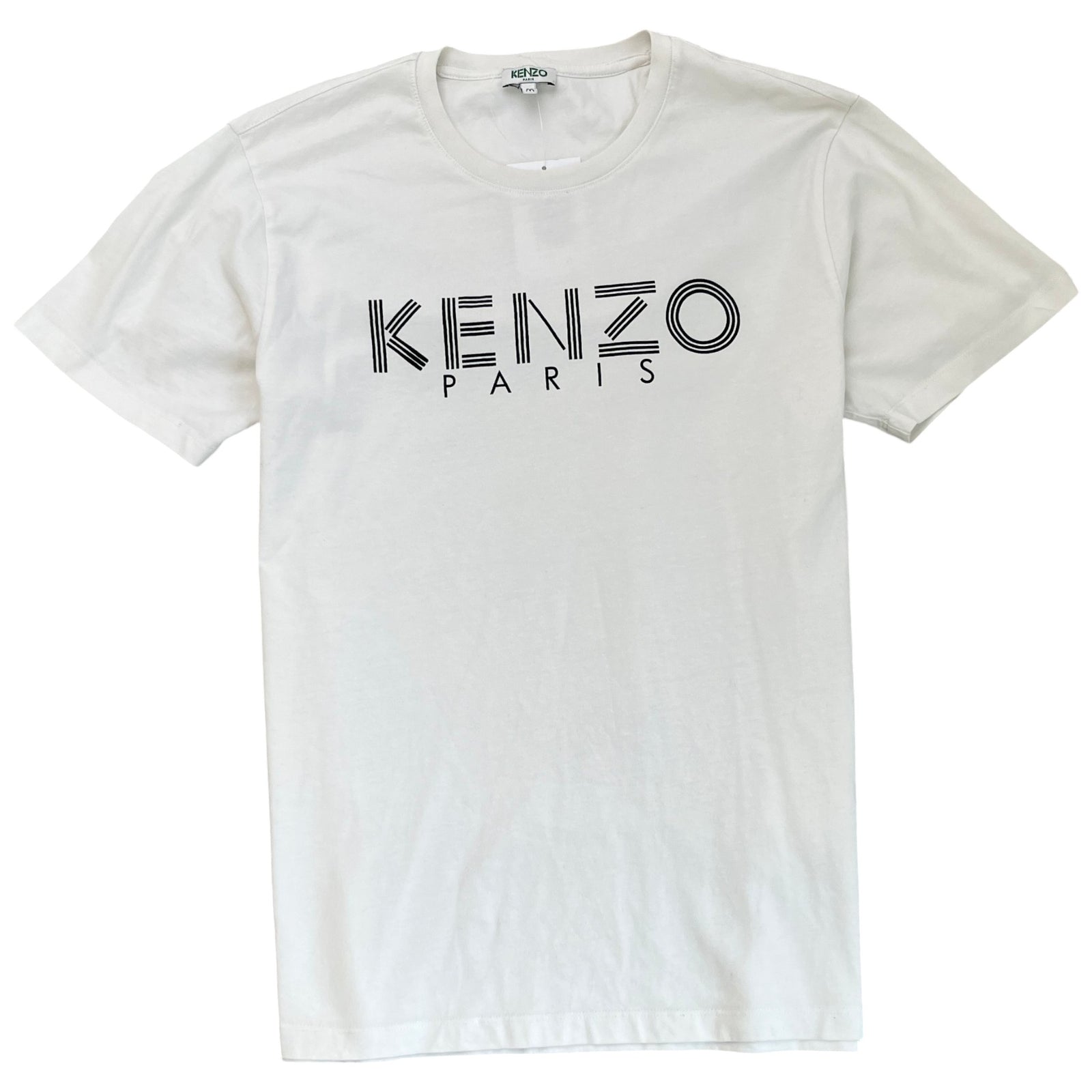 Men's Logo Print T-Shirt White Size M - Photo 1