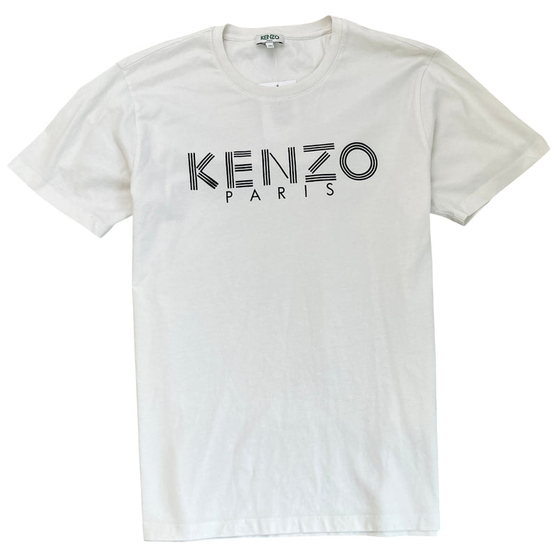 Men's Logo Print T-Shirt White Size M