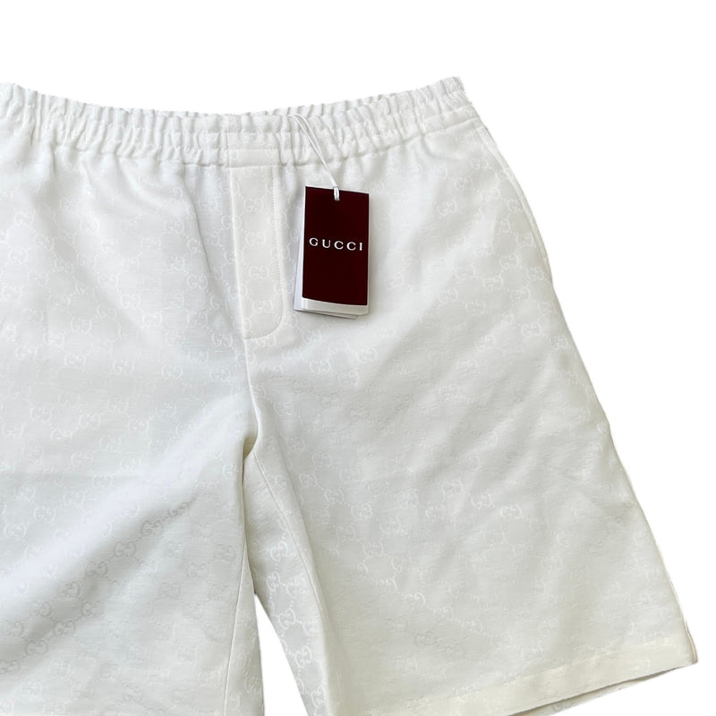 Men's Gg Supreme Shorts White Size IT 48 / UK 32