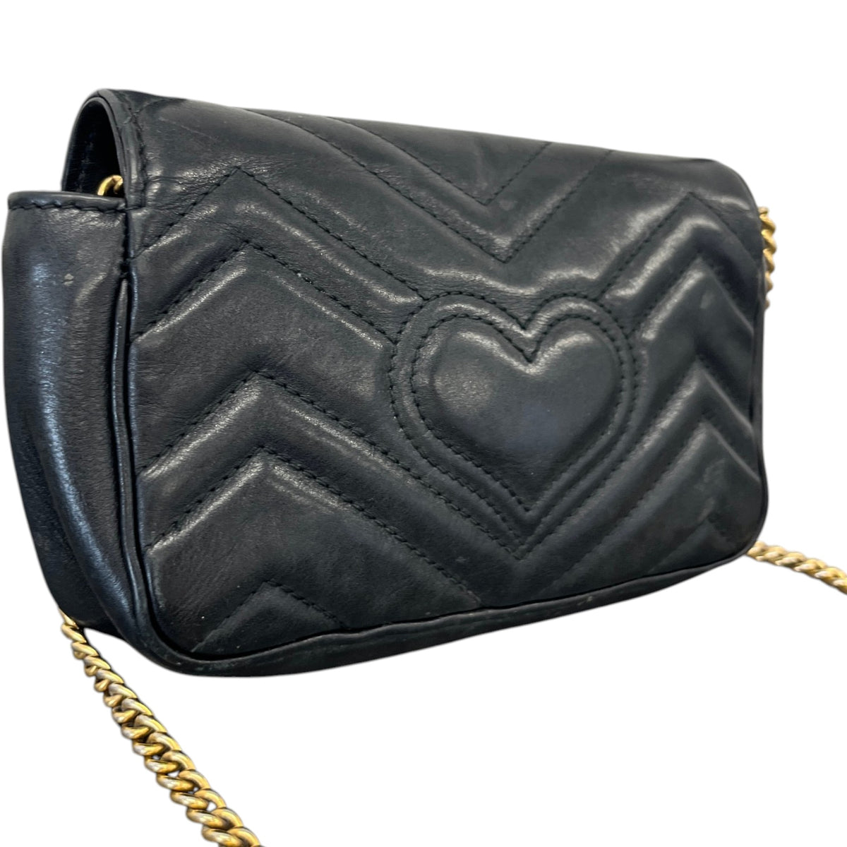 Women's Supermini GG Marmont Crossbody Bag Black - Photo 6