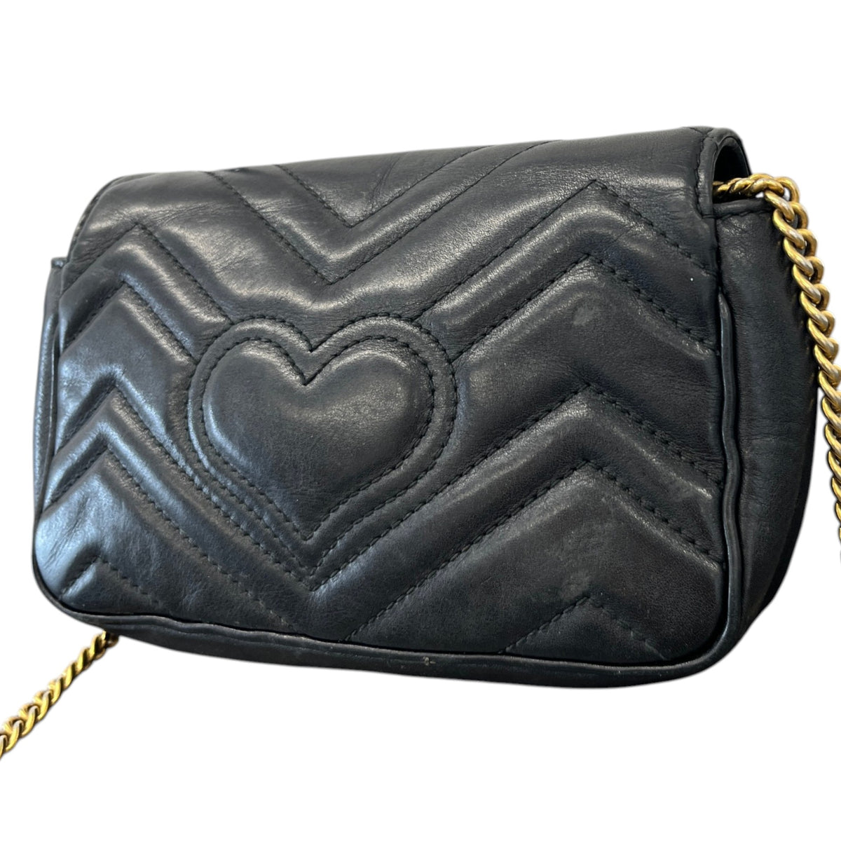 Women's Supermini GG Marmont Crossbody Bag Black - Photo 7