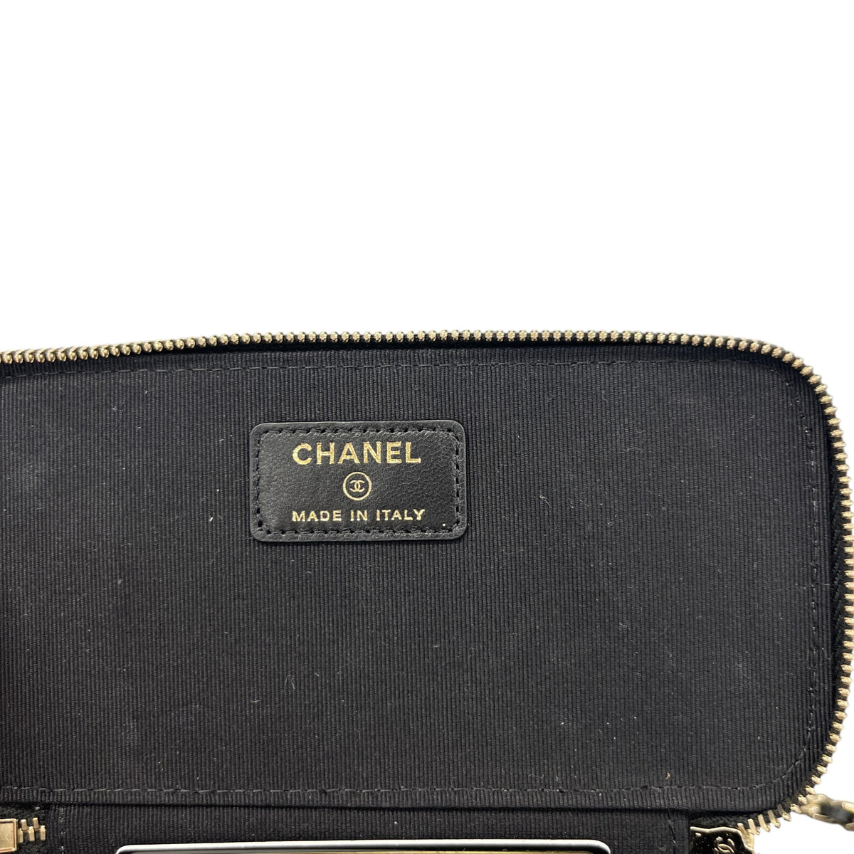 Women's Classic Top Handle Vanity Lambskin Crossbody Bag Black - Photo 11