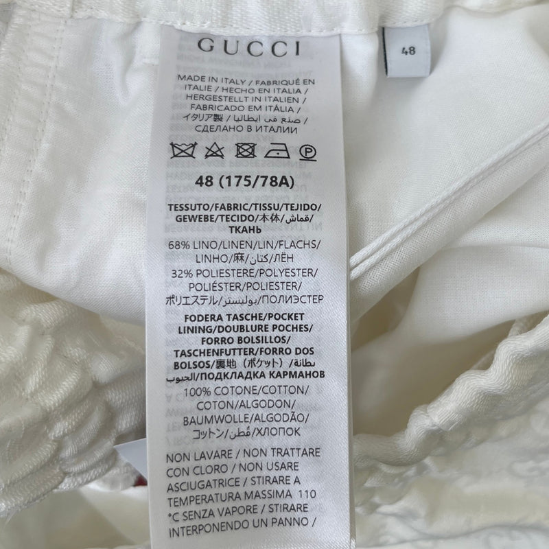 Men's Gg Supreme Shorts White Size IT 48 / UK 32