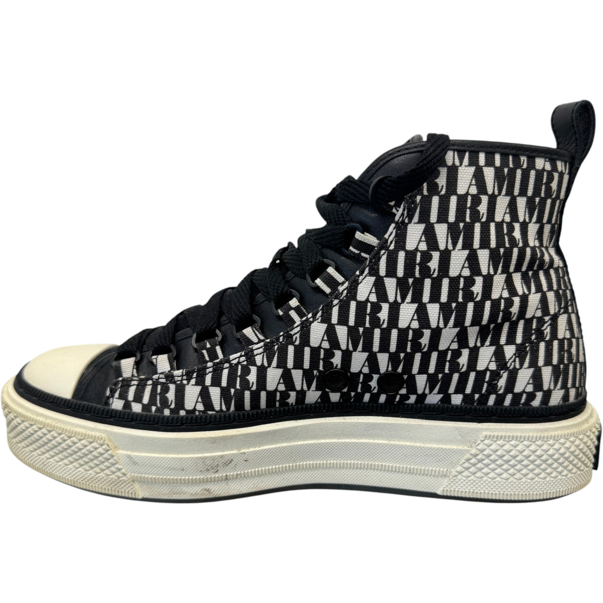 Men's Court High Trainers Black Size UK 7 / EU 41 - Photo 2